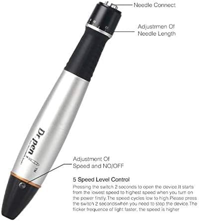 Dr. pen Ultima A1 Derma Pen Skin Care Skin Rejuvenation Device with 2pcs Needles