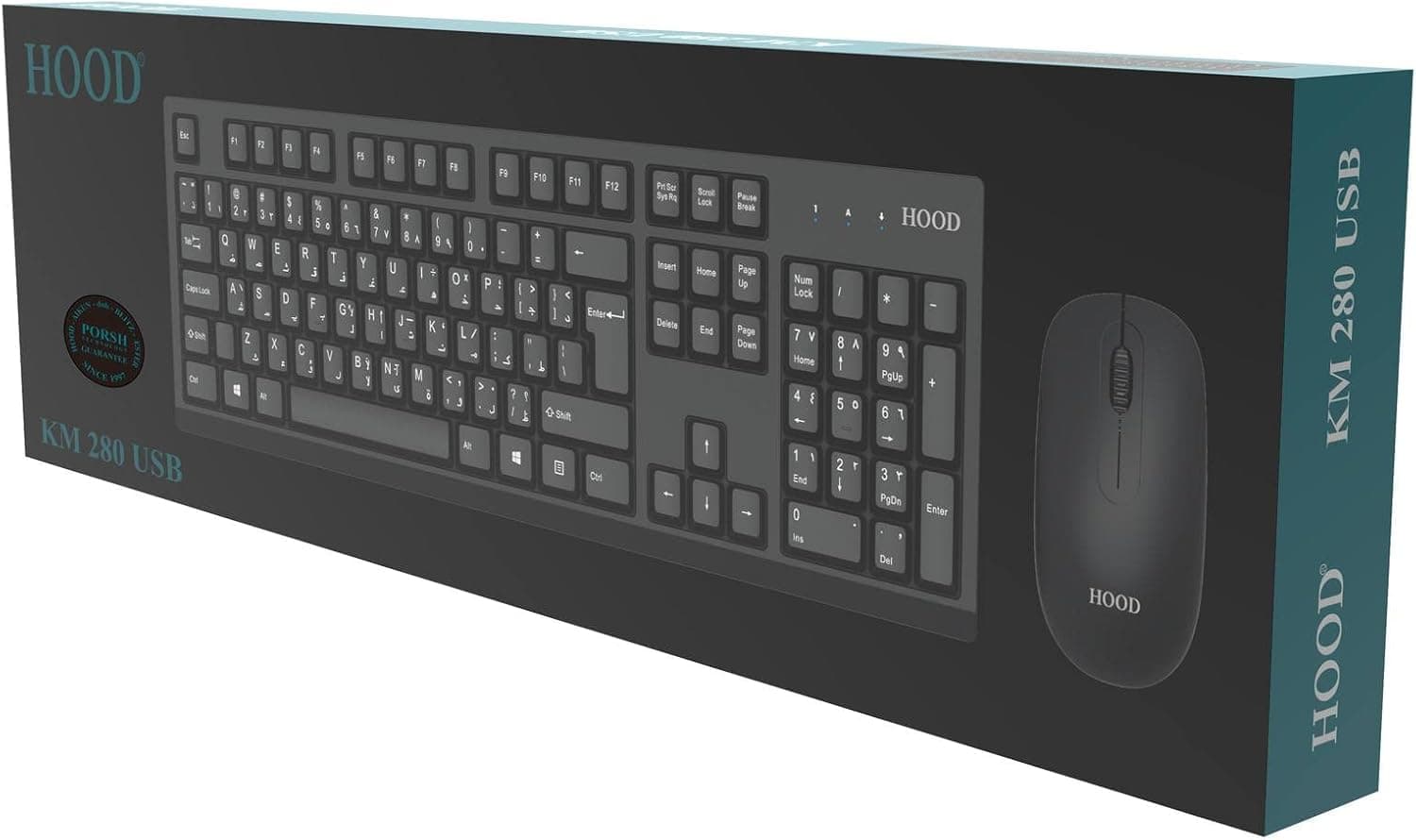 KEYBOARD MOUSE HOOD KM 280 USB