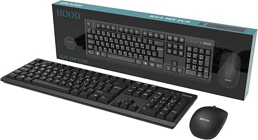 KEYBOARD MOUSE HOOD KM 280 USB