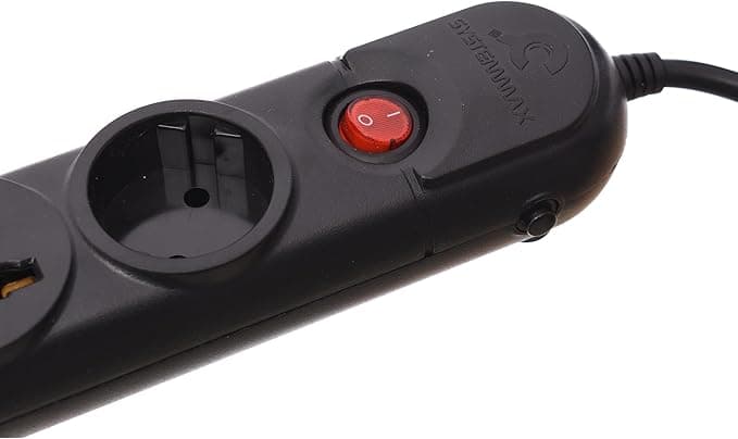 SyStem Max SMPG-4P2U Power Strip With Streamlined Shape And Circuit Beaker For M