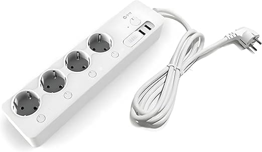 MTTL-W01 Wi Fi Smart Power Strip with 4 EU Ports 2 USB Ports, 220V, 60Hz, Phone