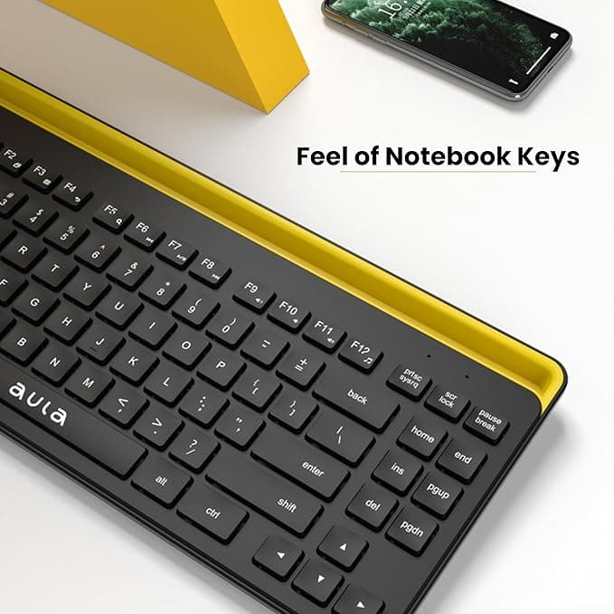 AULA AWK310 Wireless Bluetooth Multi-Device Keyboard for Windows, Apple iOS Andr