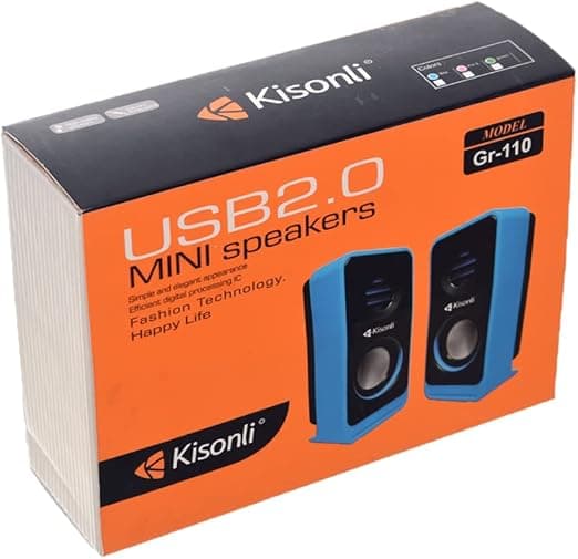 High Quality Mini Speaker With USB AND 1.1 JACK For PC - Multi Color