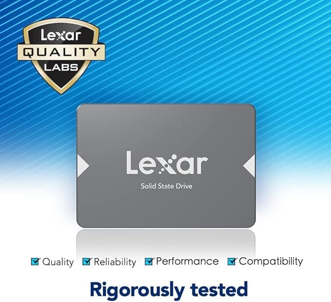 Lexar NS100 2.5 SATA III 6Gb/s Internal 1TB SSD, Solid State Drive, Up To 550MB/