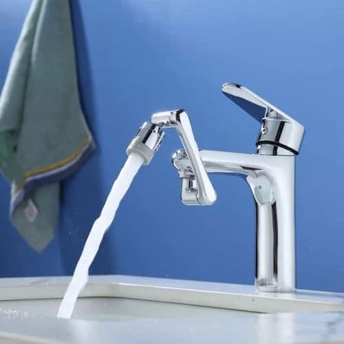 360 Degree Rotating Faucet Universal Kitchen Aerator Swivel Spout Wide Angle Swi