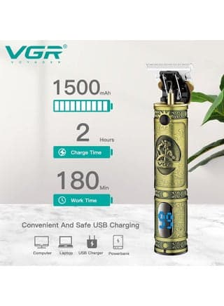 V-228 Electric Shaving Machine-Hair Shaving And Trimming Beard Multicolor
