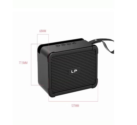 LP V93 Mini Wireless Speaker with RGB Lighting, Powerful Bass, and Phone Holder