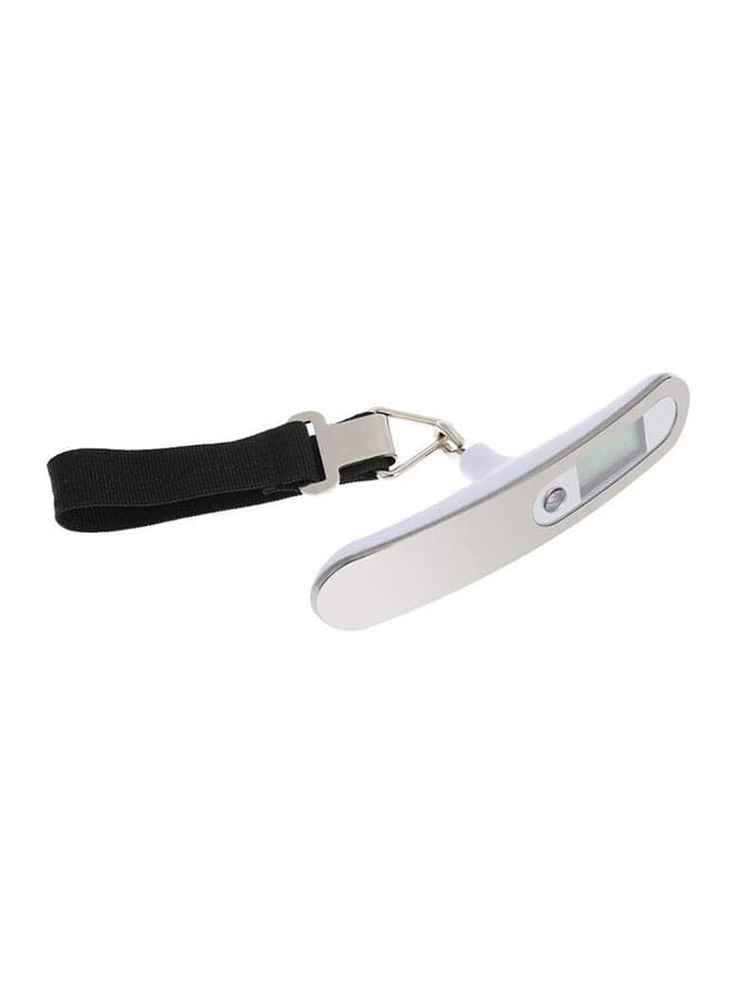 LCD Display Portable Digital Luggage Weighing Scale Black/Silver