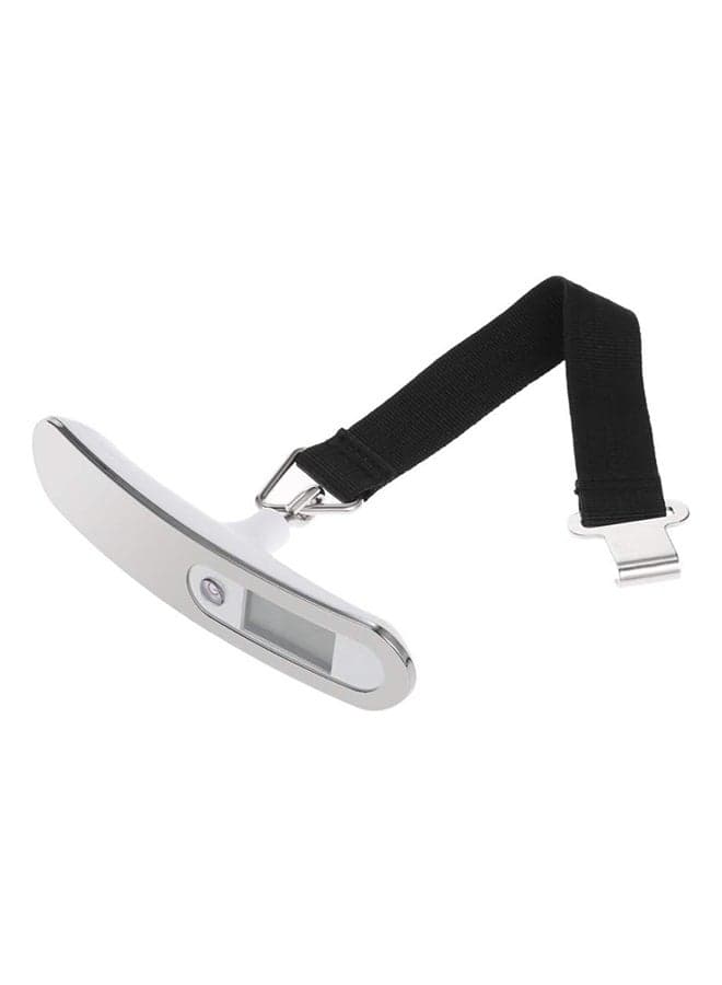 LCD Display Portable Digital Luggage Weighing Scale Black/Silver