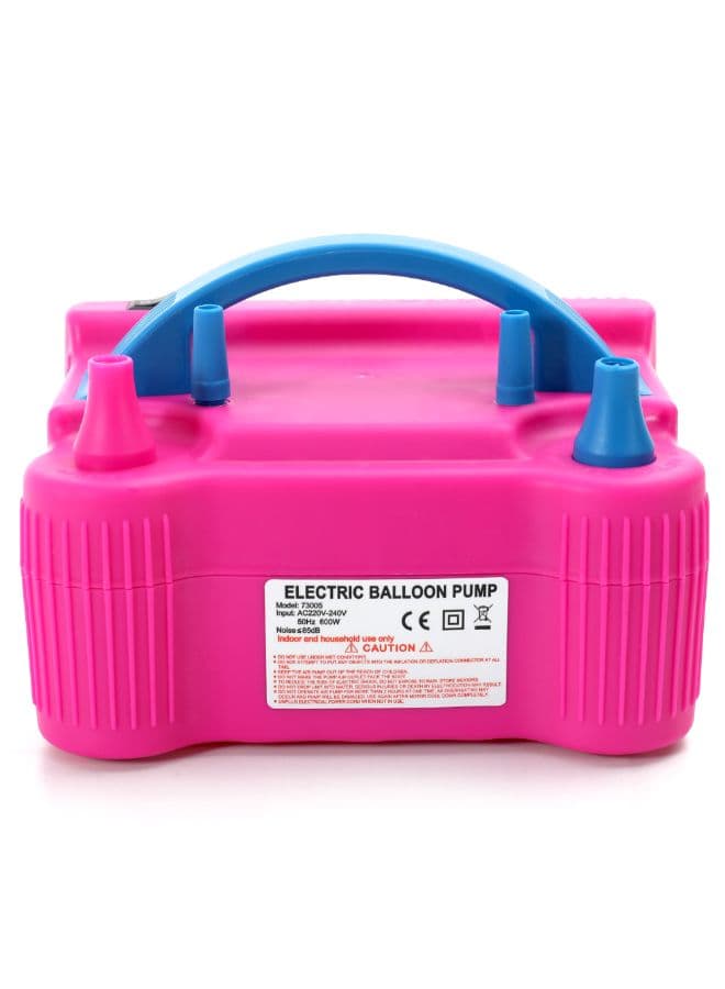 600 W Electric High Power Two Nozzle Air Blower Pink/Blue