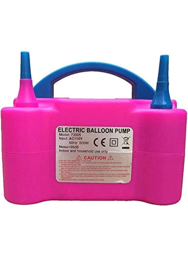 600 W Electric High Power Two Nozzle Air Blower Pink/Blue