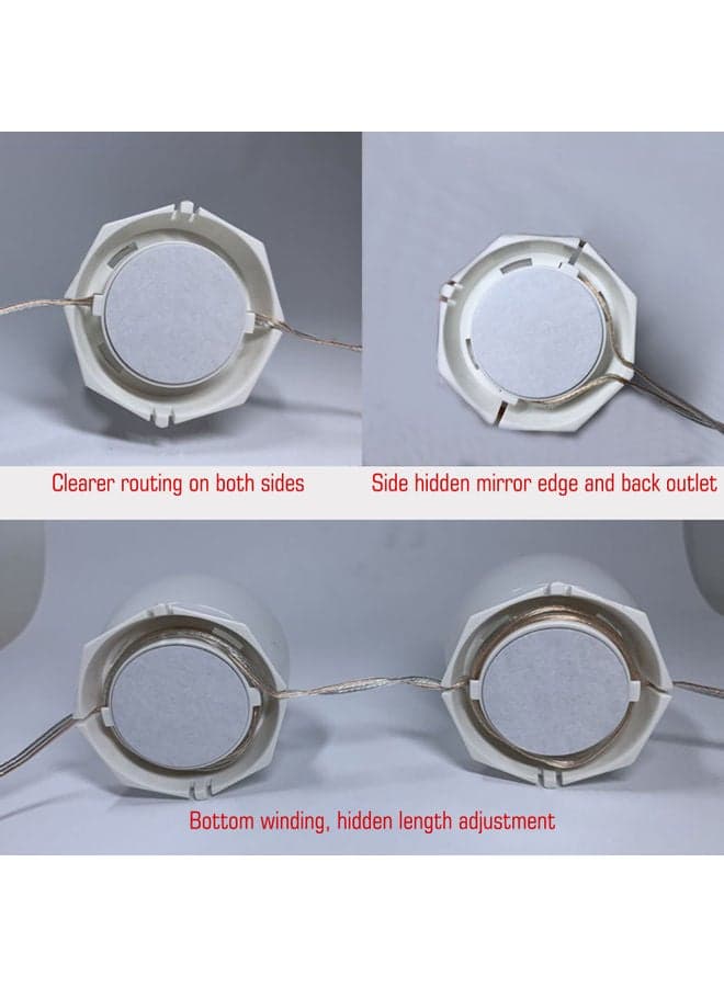 10 LED Vanity Mirror Lights Kit White 45x45x51mm