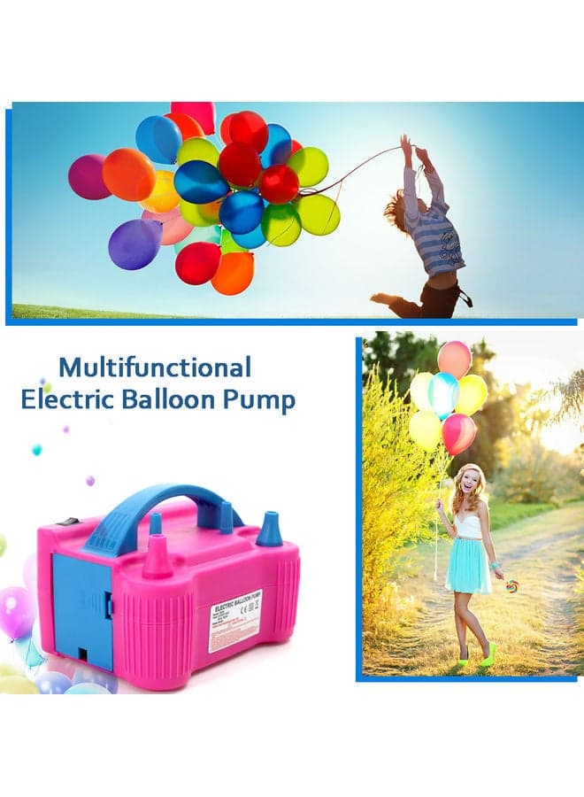 600 W Electric High Power Two Nozzle Air Blower Balloon Inflator Pump Fast Porta