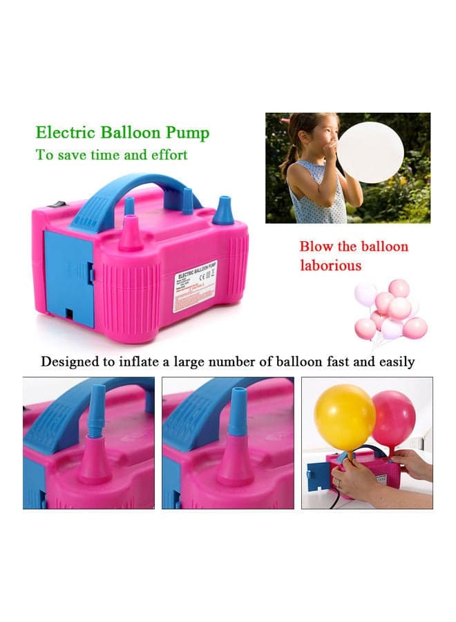 500 W Air Blower Balloon Pump Fast Portable Inflatable Tool multicolour 20.5 x 1