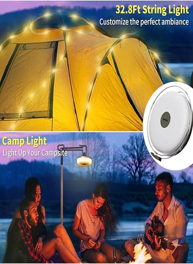 Hamlight 2-in-1 Series Rechargeable Camping Lights with USB Outdoor Port 32.8 F