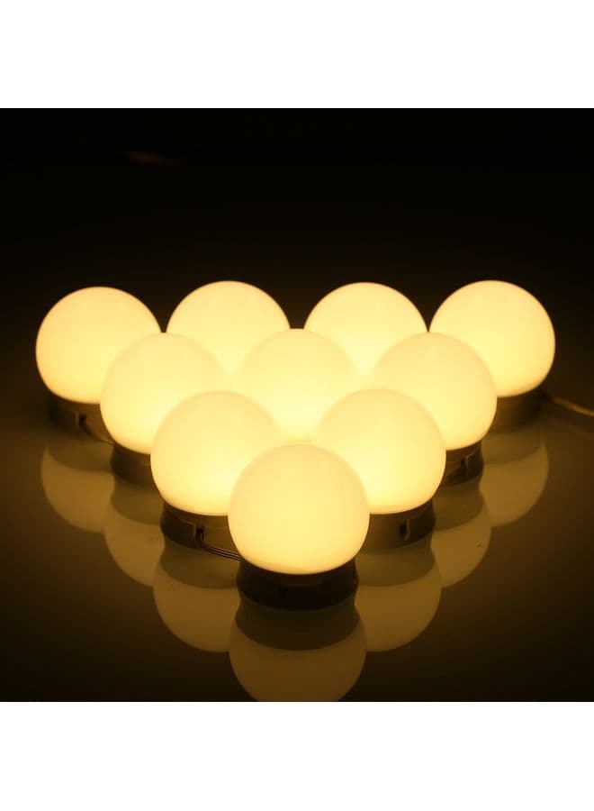 10-LED Vanity Dimmable Mirror Light Kit 10W Warm White