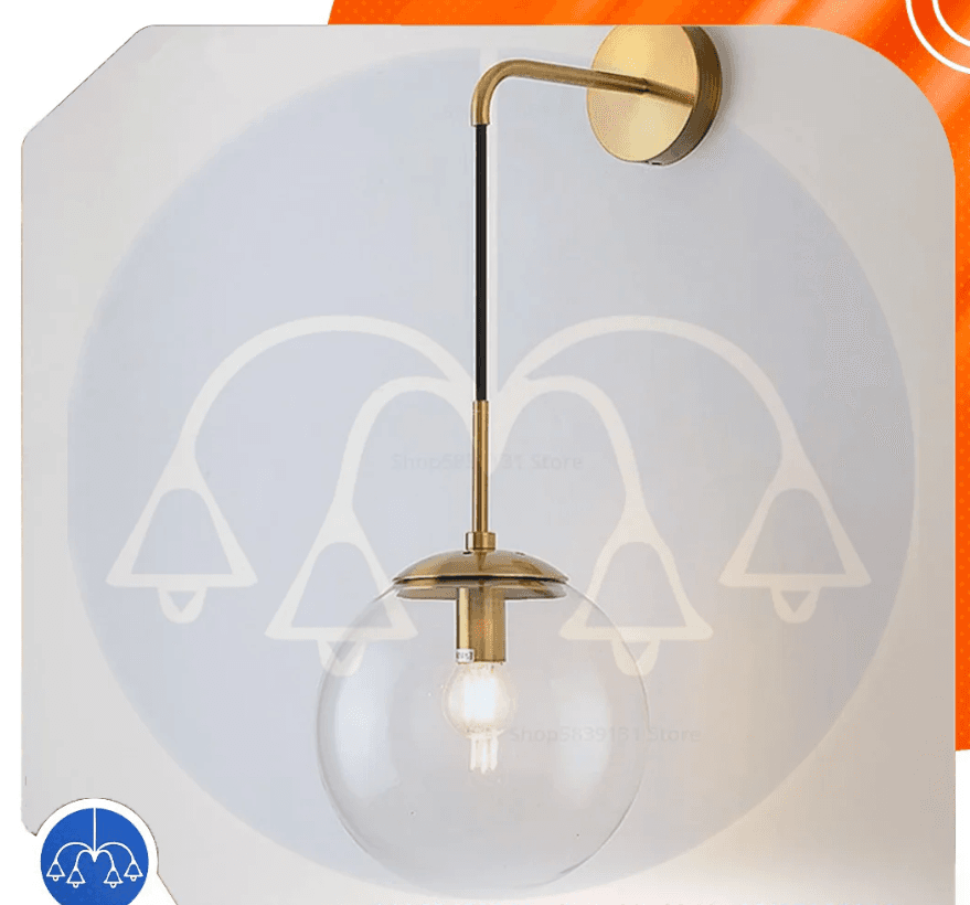 Wall lamp Shiny Gold code164