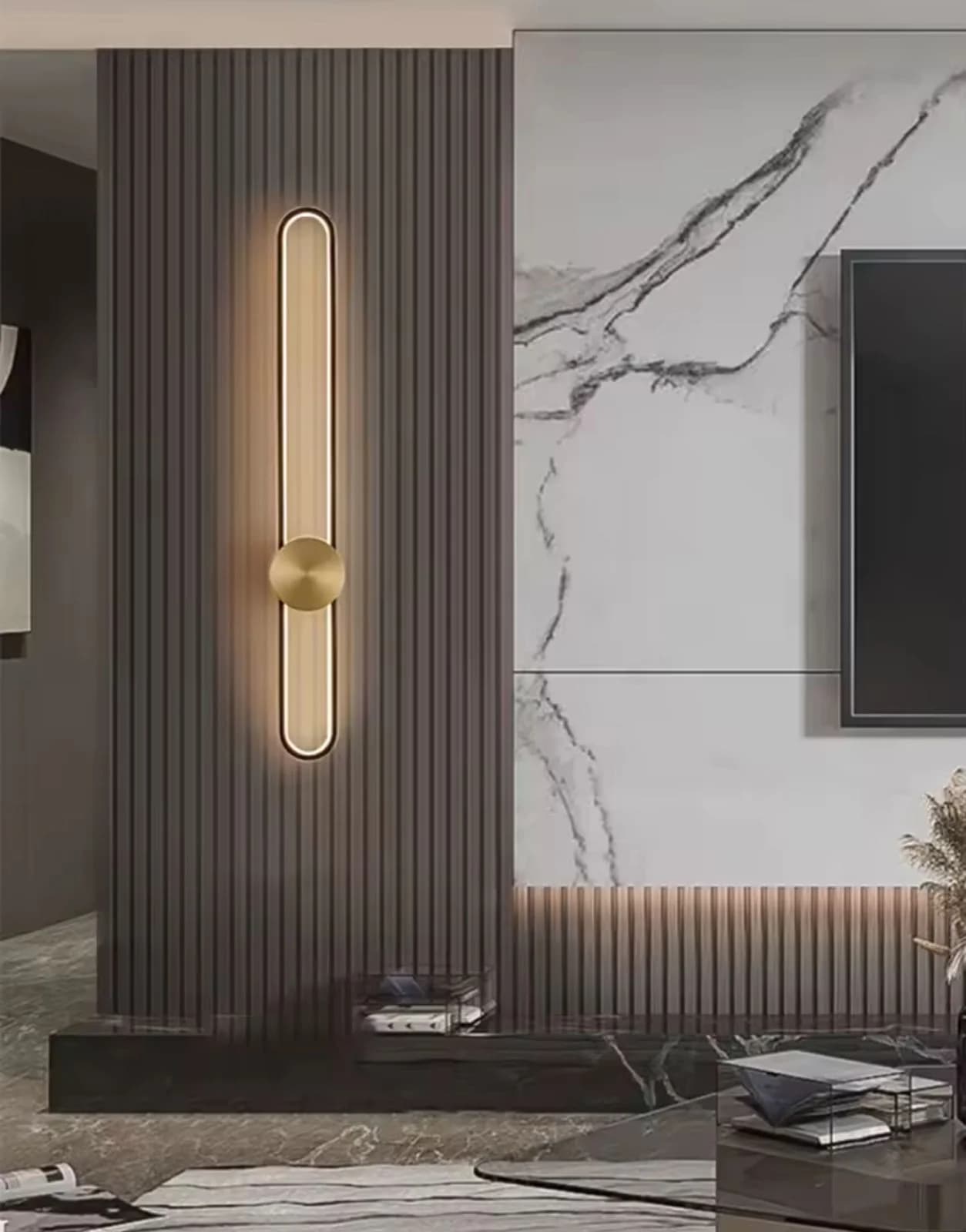 Shiny gold LED applique - code153