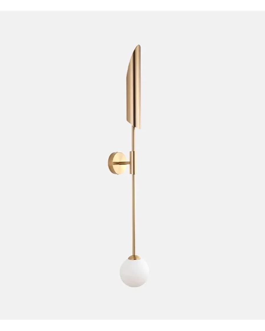Decorative wall lamp G9 with a ball - shiny gold - code515