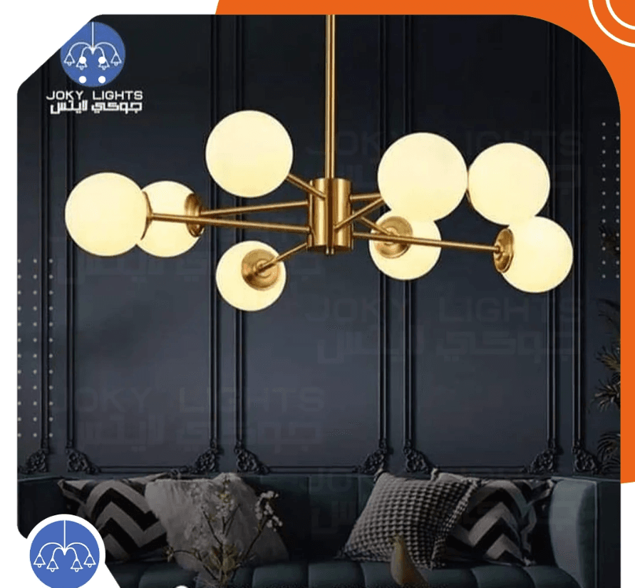 Ashiny gold barrel chandelier /code123