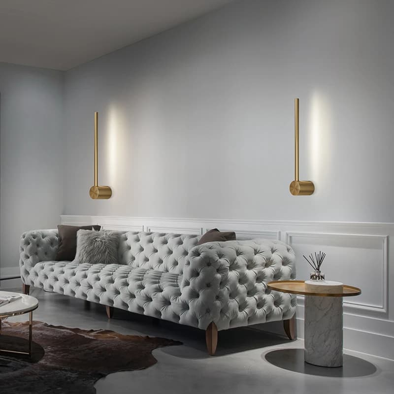 LED wall lamp - Shiny Gold 086