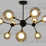 G9 chandelier -Blackgold/code556