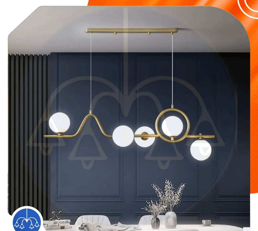 Love chandelier - Shiny gold /code 474