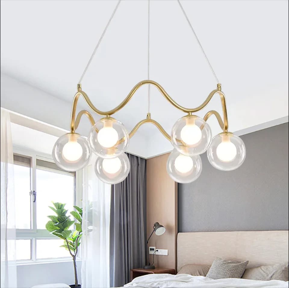 Circular chandelier Shiny Gold /code 058