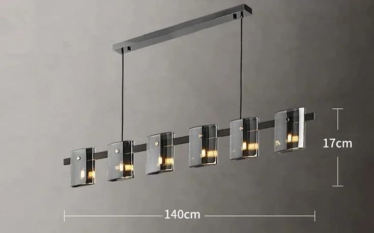 Black Pyrex Track Ceiling Lamp code124