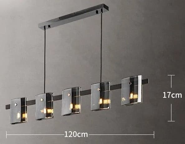 Black Pyrex Track Ceiling Lamp code124
