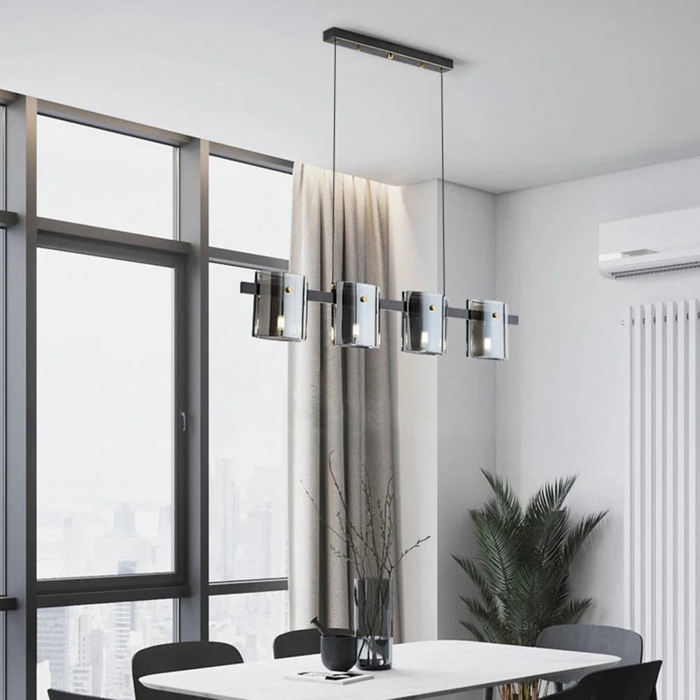 Black Pyrex Track Ceiling Lamp code124
