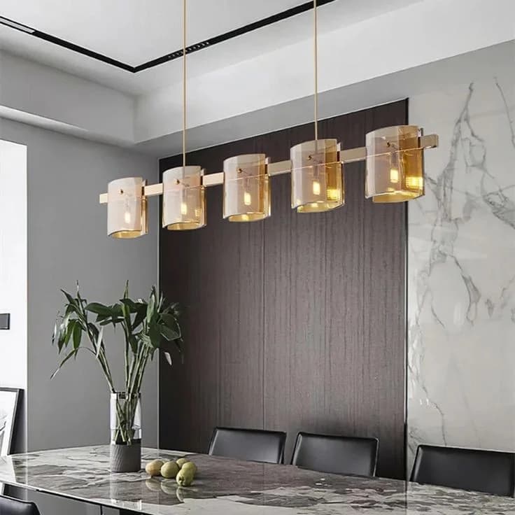 Gold Pyrex Track Ceiling Lamp code118