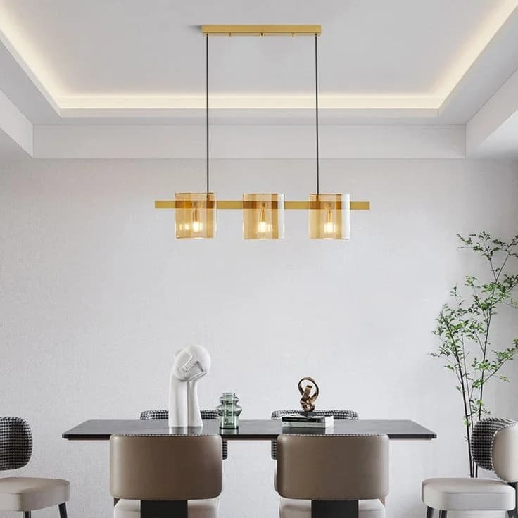 Gold Pyrex Track Ceiling Lamp code118