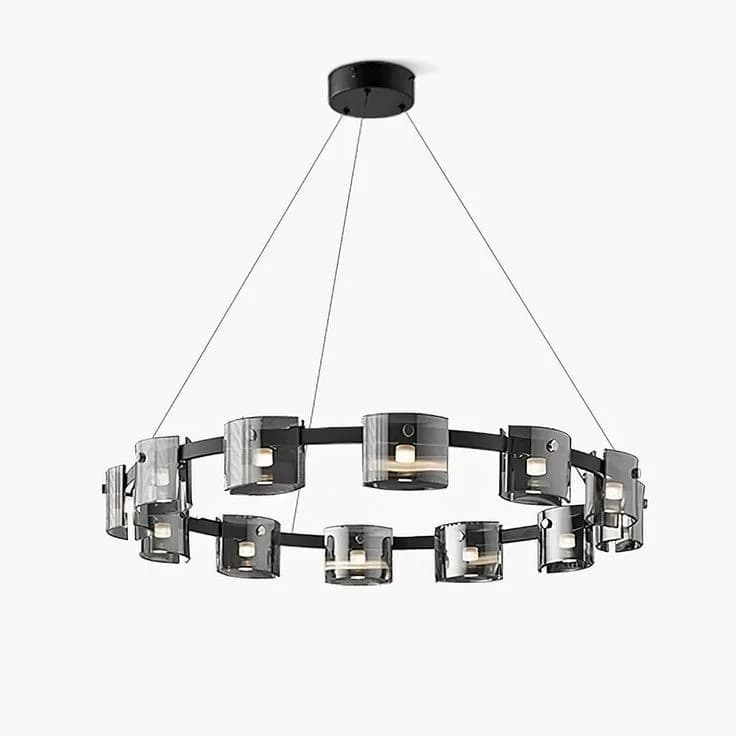 Black Pyrex circular ceiling lamp code138
