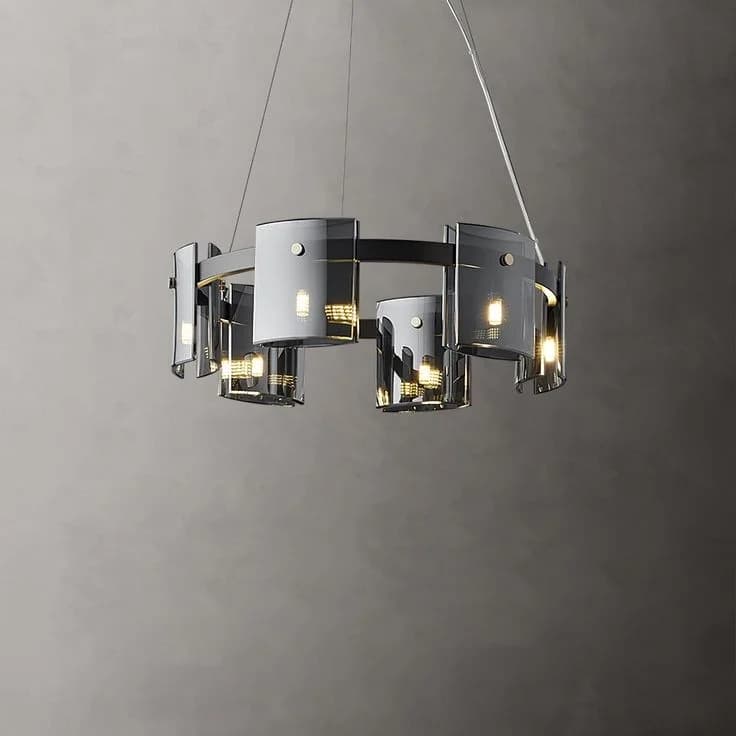 Black Pyrex circular ceiling lamp code138