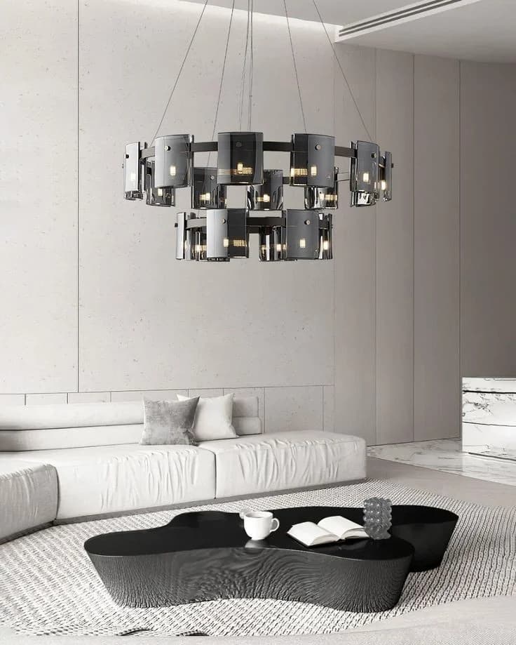 Black Pyrex circular ceiling lamp code156