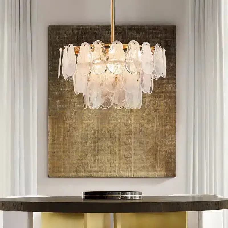 Golden round chandelier Code487