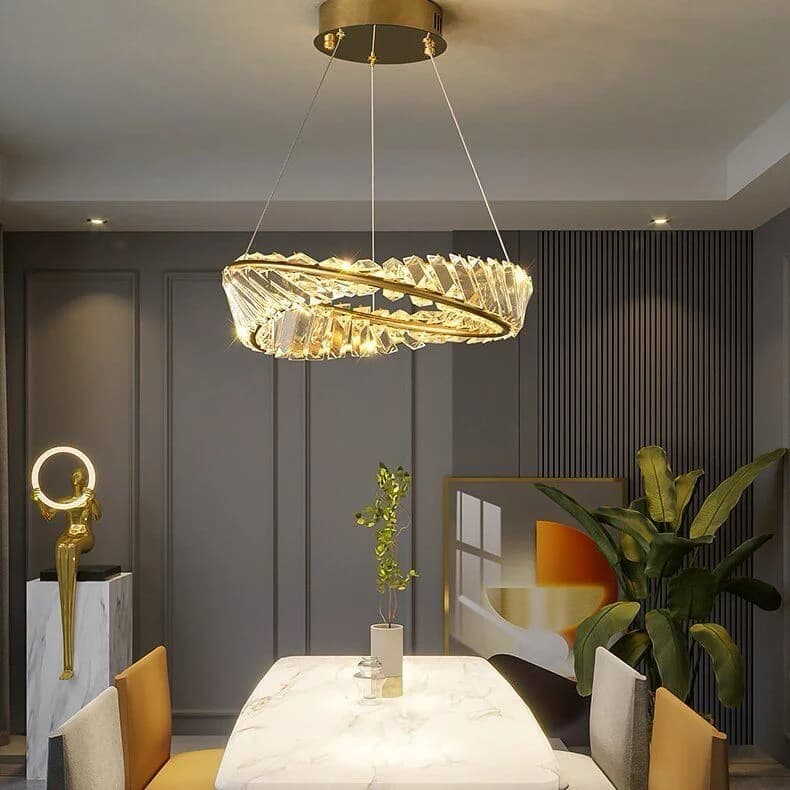 Wave crystal chandelier code633