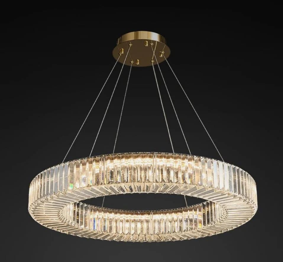 Crystal chandelier - shiny gold- code 670