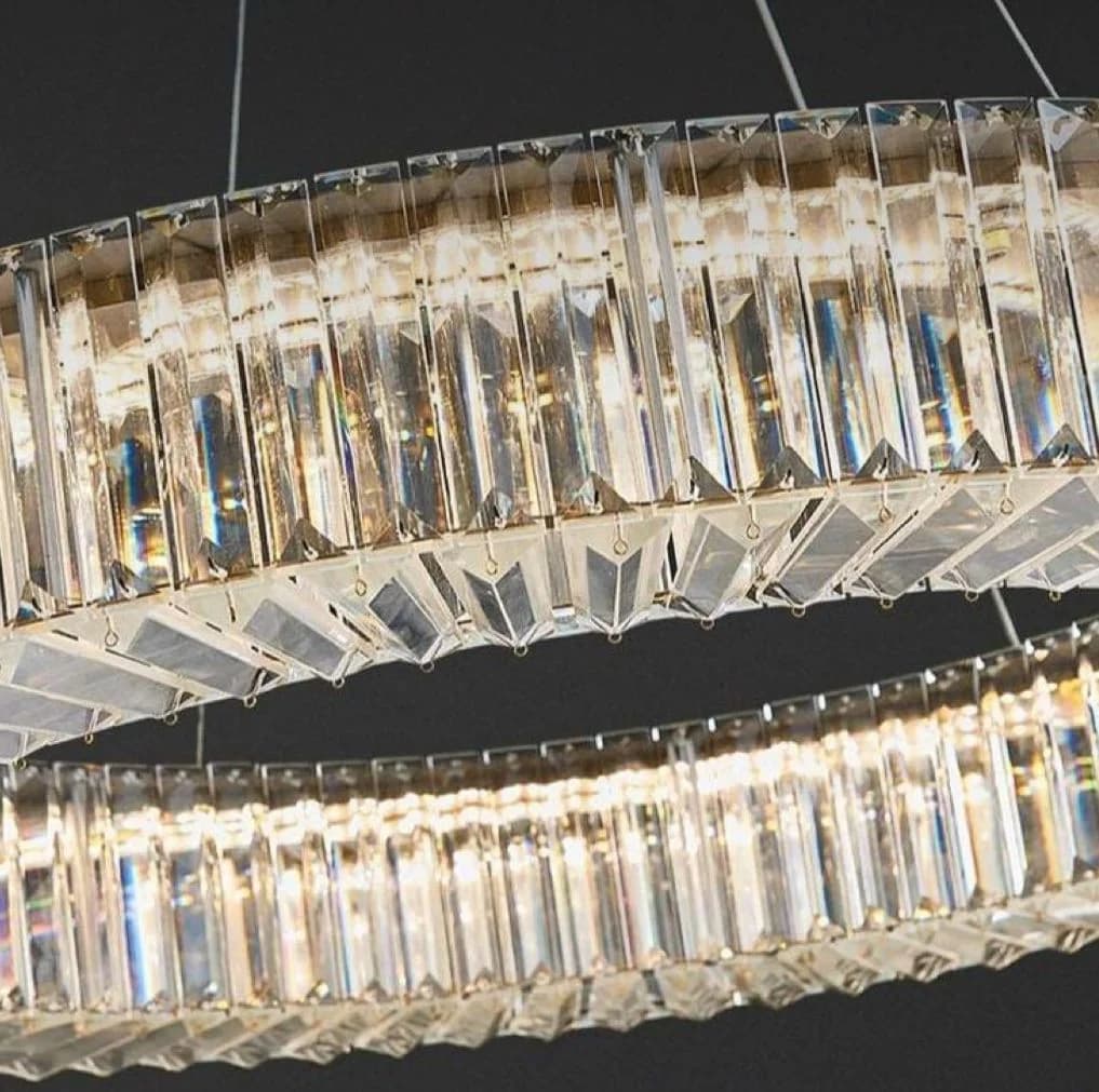 Crystal chandelier - shiny gold- code 670
