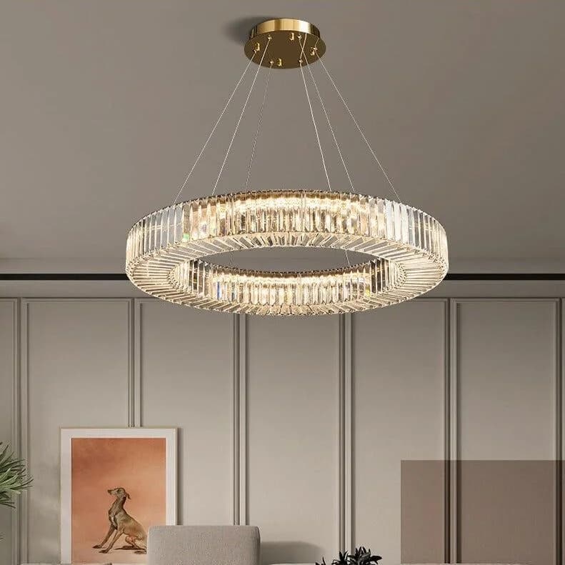 Crystal chandelier - shiny gold- code 670