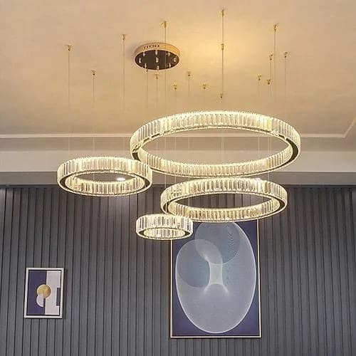 Stainless Steel Crystal Round Chandelier Code391