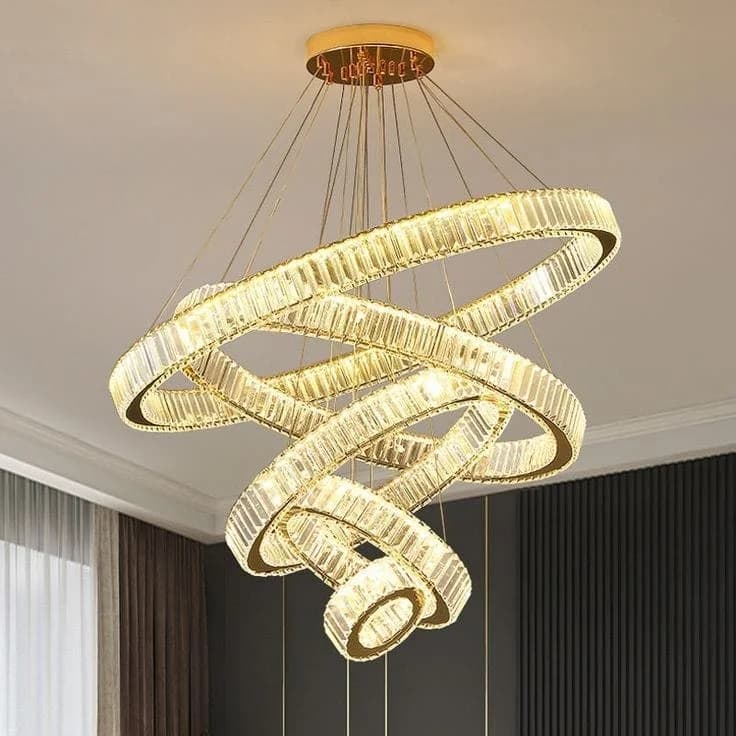 Stainless Steel Crystal Round Chandelier Code391