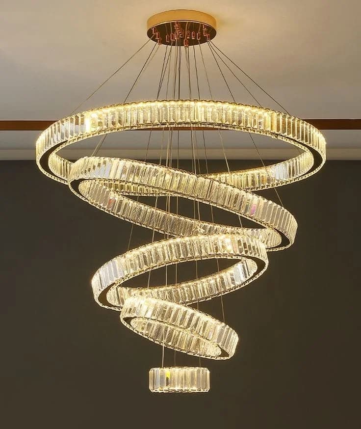 Stainless Steel Crystal Round Chandelier Code391