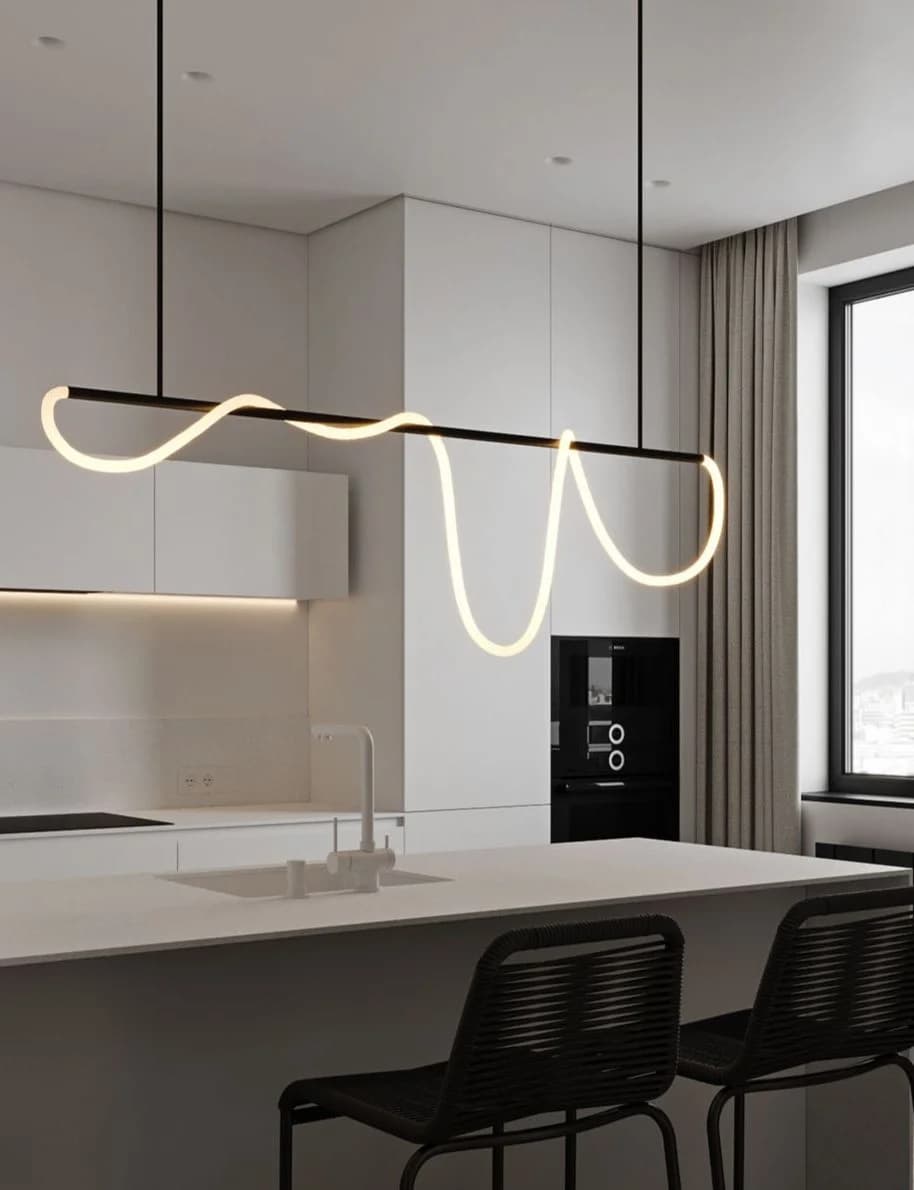 Track chandelier - black code 679