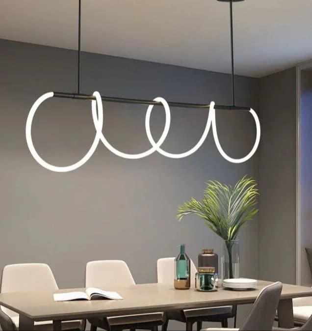 Track chandelier - black code 679