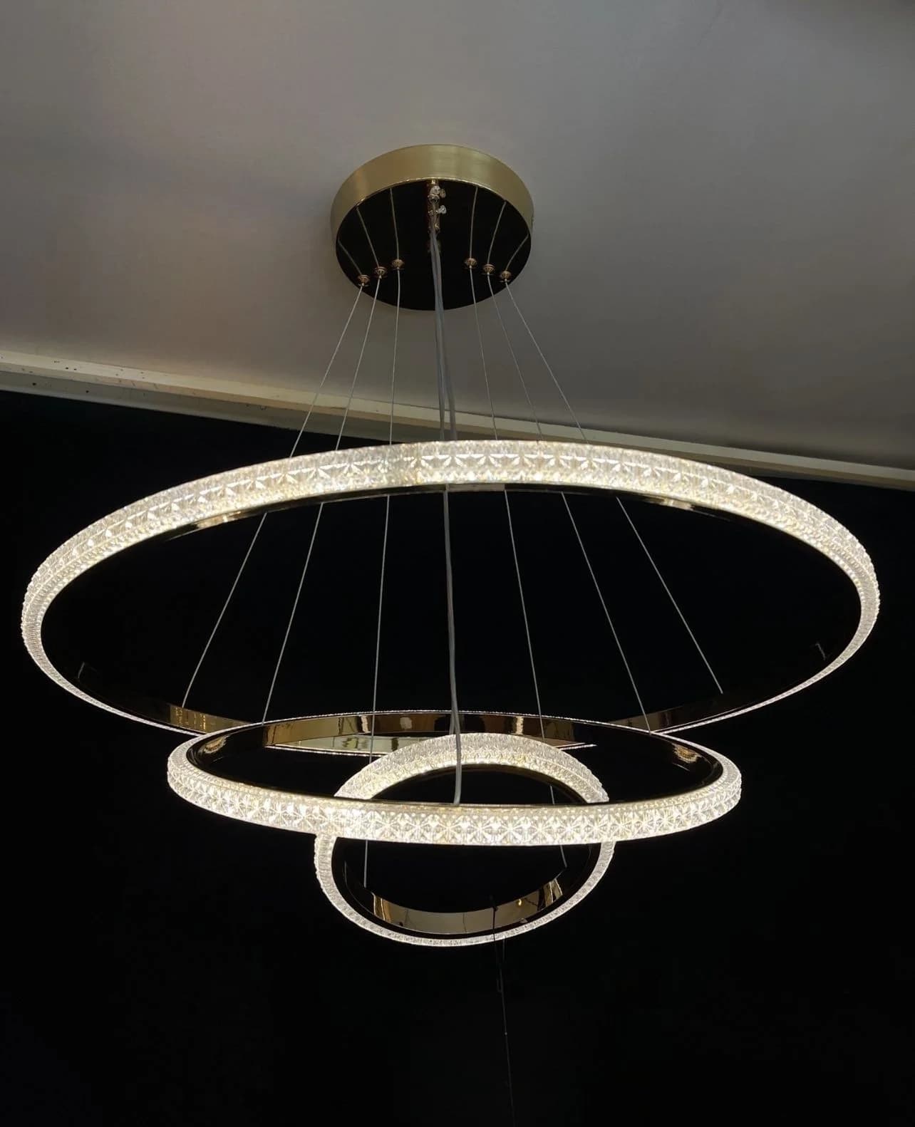 Gold LED Round Chandelier Code462