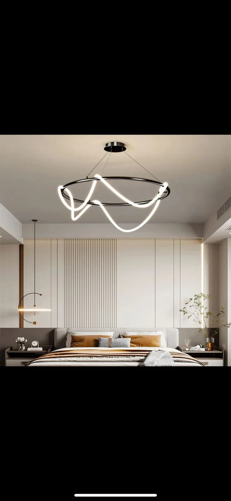LED chandelier - black code 650