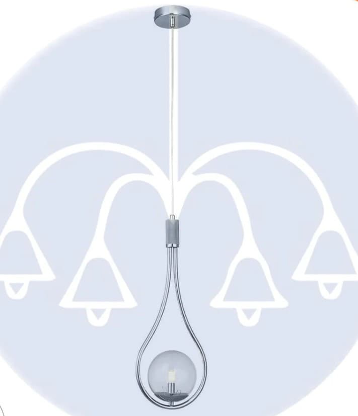 Racket pendant - shiny silver - code111