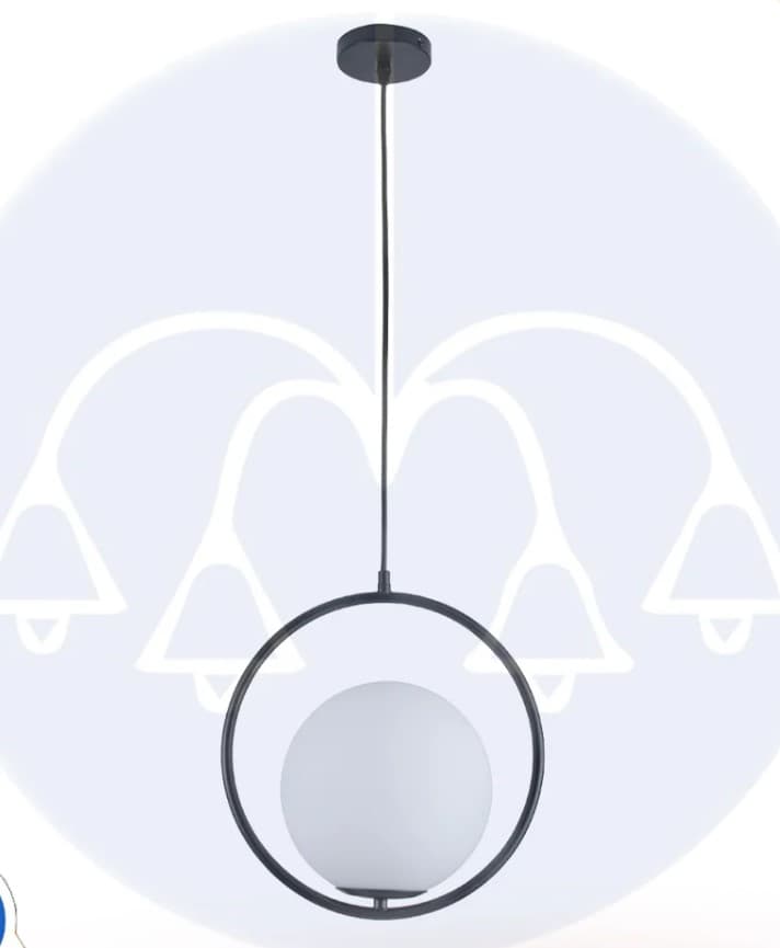 Round pendant black code259